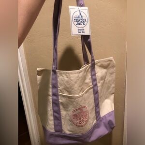Trader Joe’s Large Lavender Reusable Tote Bag